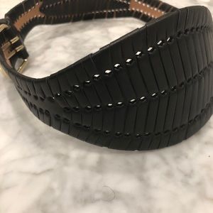 BCBGMaxAzria Black Leather Belt